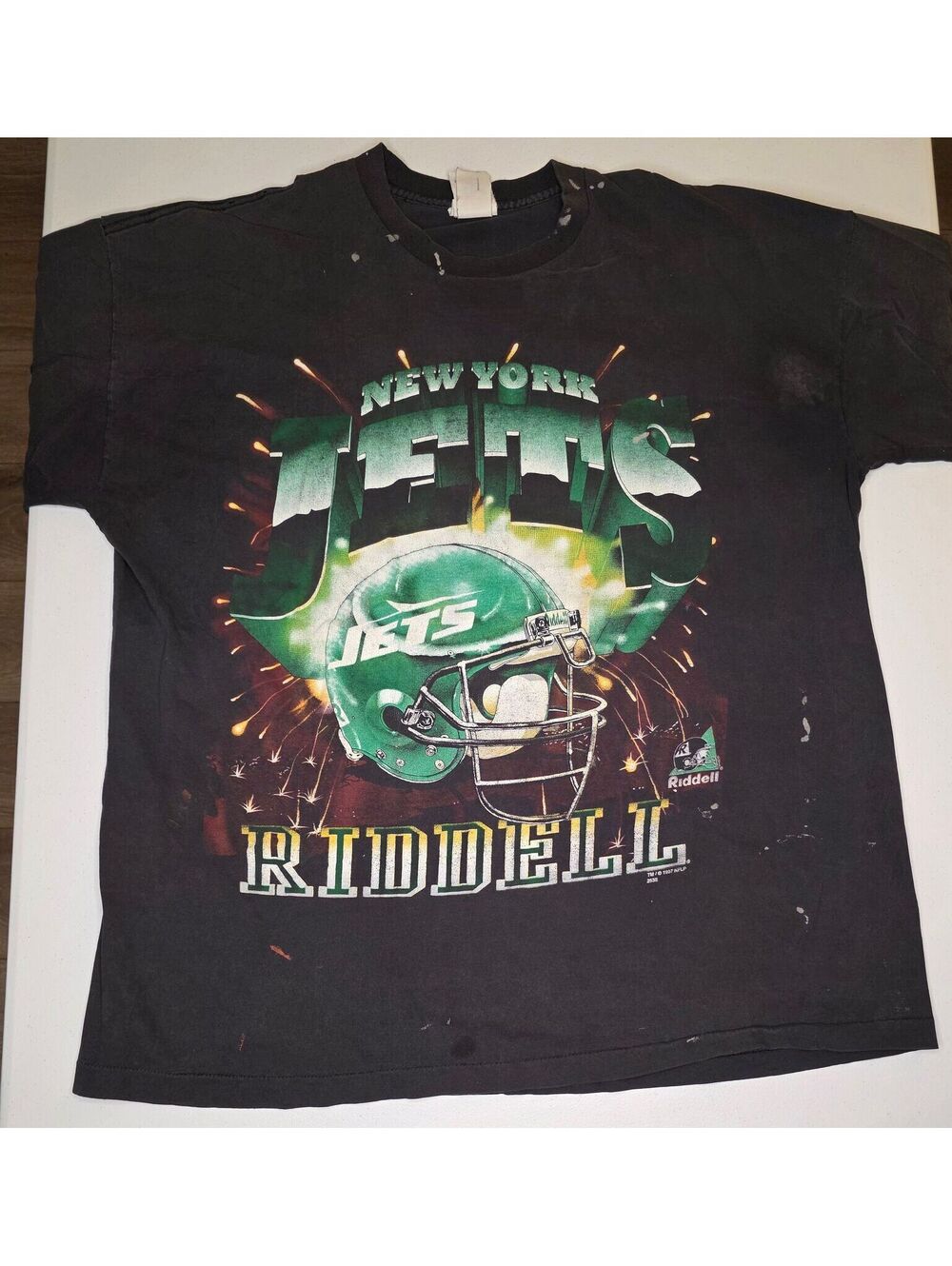 1997 NFL New York Jets Riddell Explosion Tee